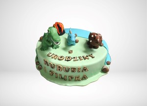 Tort z dinozaurami