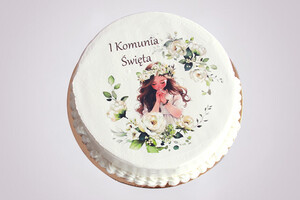 Komunijny okrągły nr XII z nadrukiem